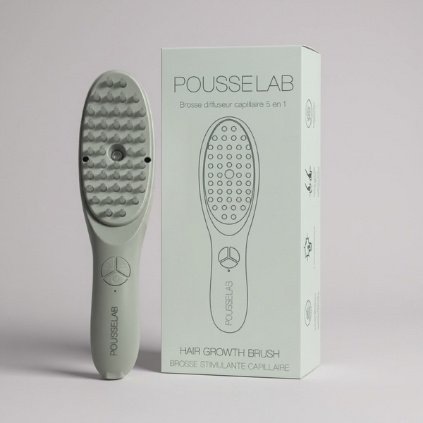 POUSSELAB – Brosse Capillaire 5-en-1 Croissance & Soin du Cuir Chevelu