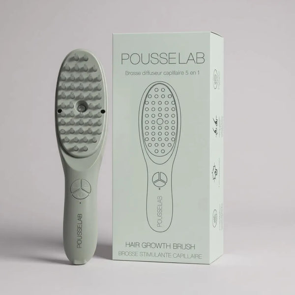 POUSSELAB – Brosse Capillaire 5-en-1 Croissance & Soin du Cuir Chevelu